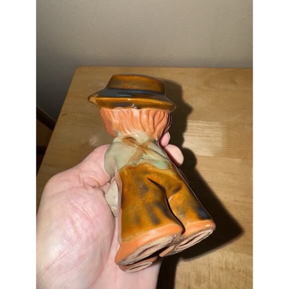 Vintage UCTCI Japan Redware Clay Pottery Boy with Mushroom Figurine READ - Picture 9 of 9